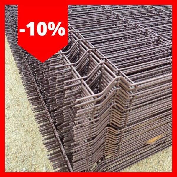 3D Táblás kerítés 1530 mm - RAL 8017