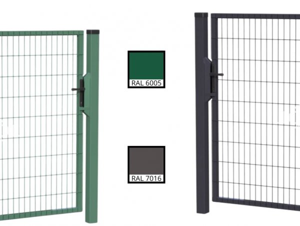 Egyszárnyú kapu táblás kerítéshez, zárral 1500 x 1000 mm